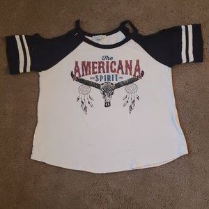 Moa Moa Cutout Americana Spirit Shirt